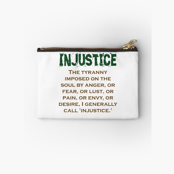 Item preview, The Tyranny Imposed On The Soul - Injustice Quote designed and sold by CrankyOldDude.