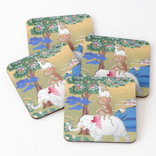 Item preview, The Four Harmonious Animals Buddhist Jataka Tale designed and sold by Onodera.