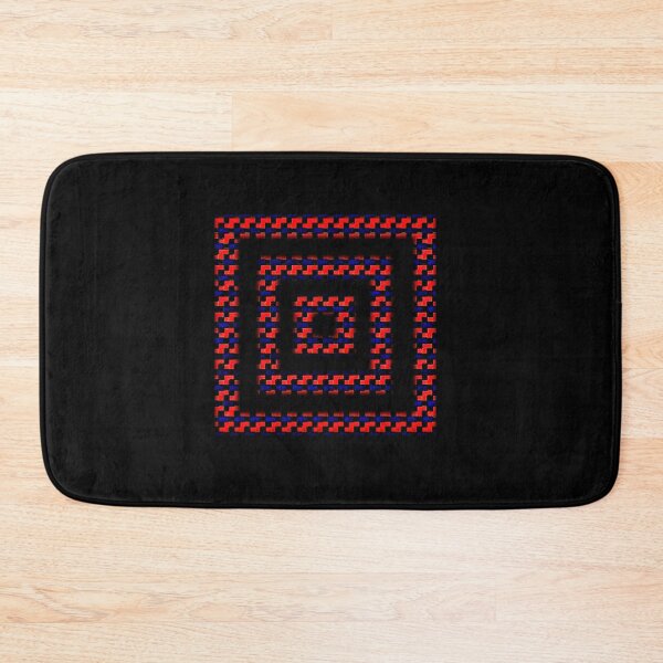 Item preview, Neon Red and Blue Square Spiral Cut Out  designed and sold by PPPimp.