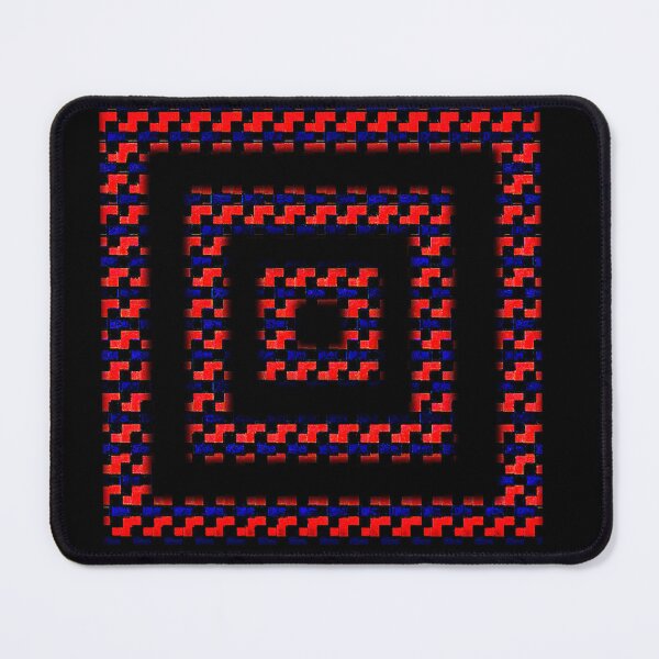 Item preview, Neon Red and Blue Square Spiral Cut Out  designed and sold by PPPimp.