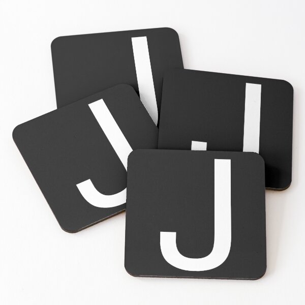 Item preview, Helvetica J in white designed and sold by winterwinter.