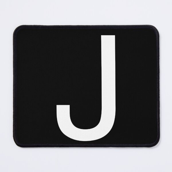 Item preview, Helvetica J in white designed and sold by winterwinter.