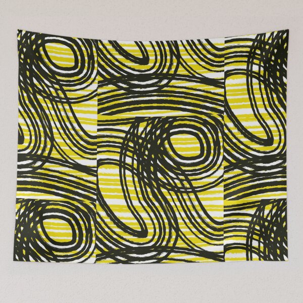 Item preview, abstract background lines yellow and black  designed and sold by Tropical Blood.