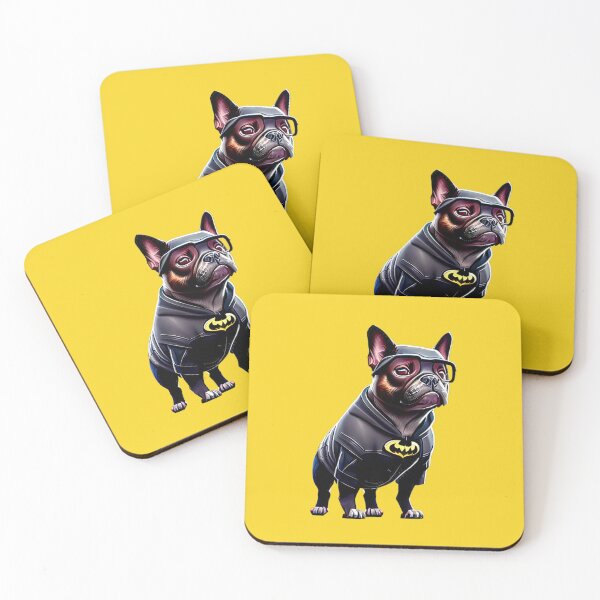 Item preview, Super Frenchie: Black Superhero Suit designed and sold by Pawsitive Palette.