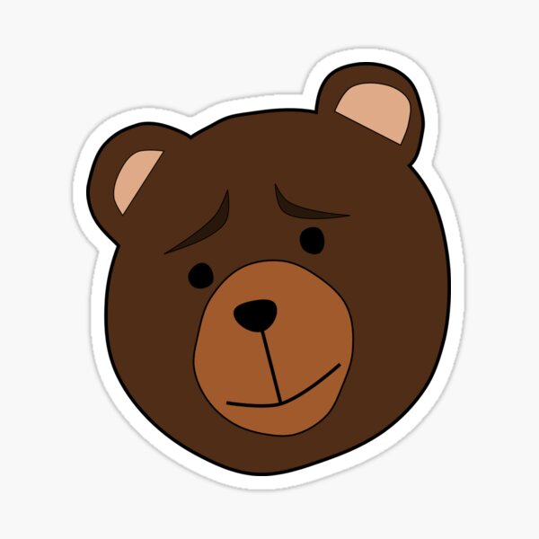 Emojipedia Chicago Bears Sticker, brown bear, mammal, face