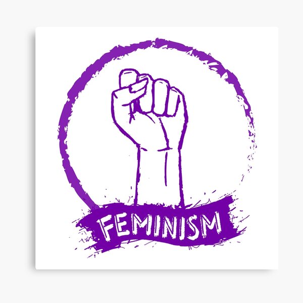 feminist symbol working woman Canvas Print