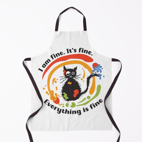 Item preview, Easter cat I am fine. It's fine. Everything is fine. Crazy cat designed and sold by camelsvg.