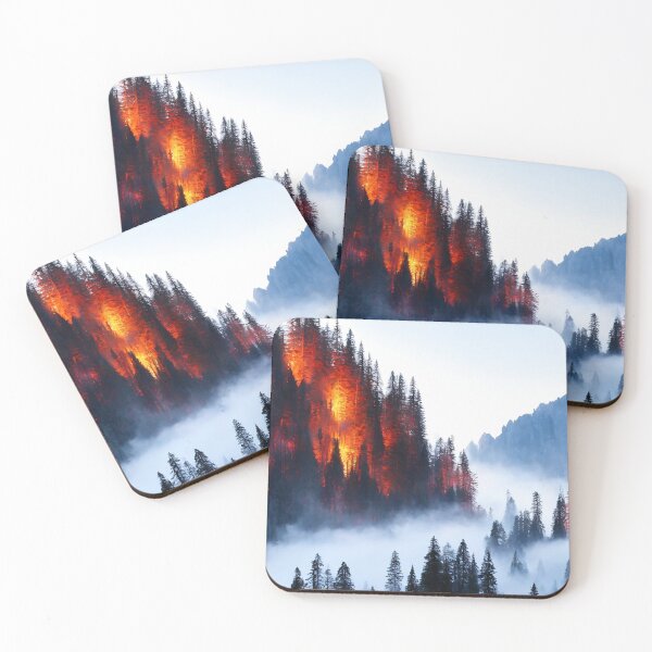 Item preview, the burning forest designed and sold by Jaroslav Hubert.