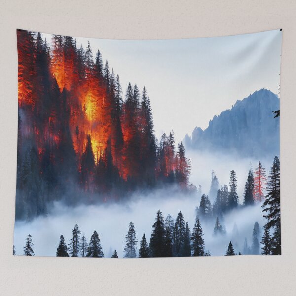 Item preview, the burning forest designed and sold by Jaroslav Hubert.