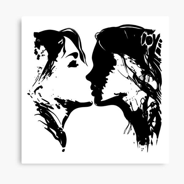Couple Kissing Canvas Prints for Sale | Redbubble