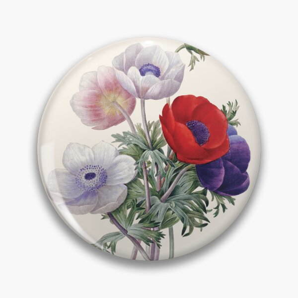 Item preview, Anemone Simplex | Anemones Bouquet | Pierre Joseph Redouté | Vintage Botanical Art designed and sold by LaMadeleine.