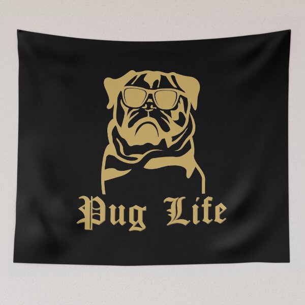 Item preview, Pug Life (Gold) designed and sold by ZingAndPep.