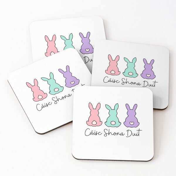 Item preview, Cáisc Shona Duit Gaeilge with Easter Bunnies designed and sold by Irishprints.
