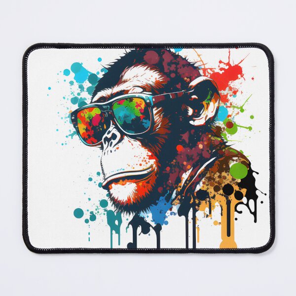 Item preview, Stylish Monkey Paint Splash Effect designed and sold by AgitProPrints.