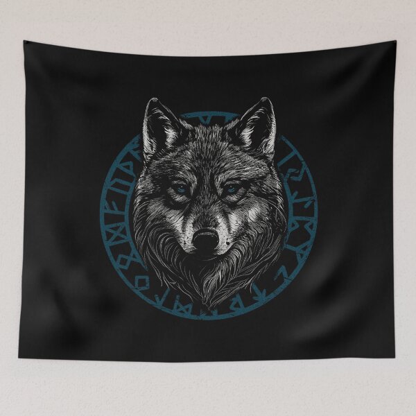 Item preview, Wolf viking rune designed and sold by DerSenat.