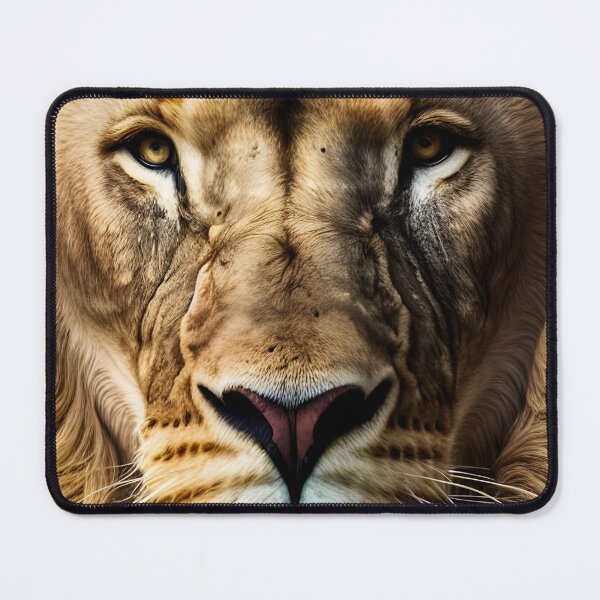 Item preview, Face of Lion king isolated , Portrait Wildlife animal  designed and sold by MarketVisionAV.