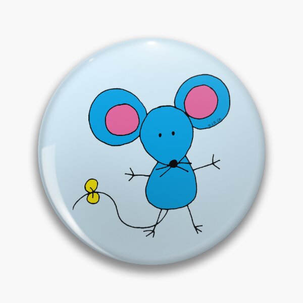 Item preview, funny blue mouse designed and sold by CuteCartoon.