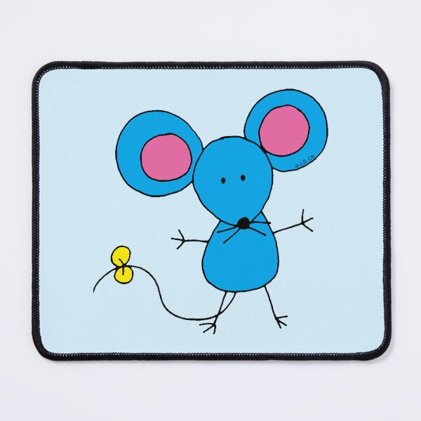 Item preview, funny blue mouse designed and sold by CuteCartoon.