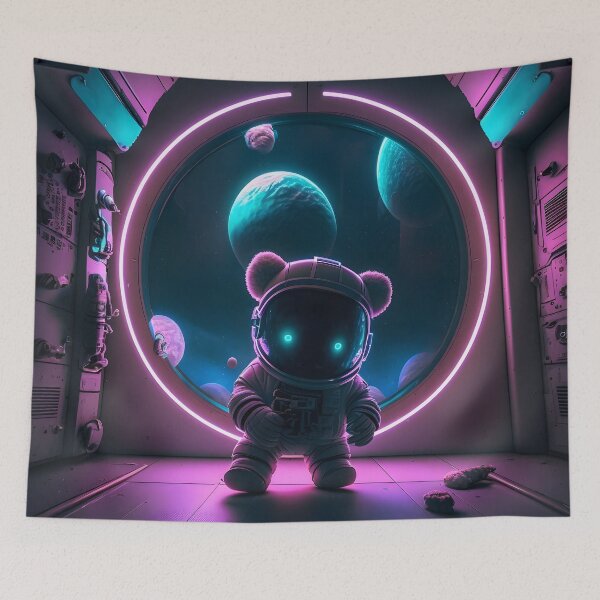 Item preview, Synthwave Teddy Space/Cyperpunk designed and sold by Harlechryzz.