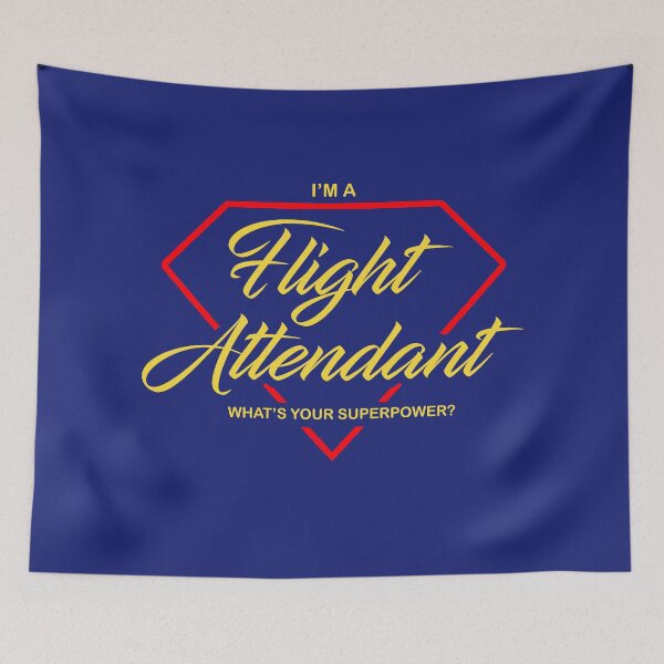 Item preview, Im a Flight Attendant What's your Superpower Air Hostess funny design designed and sold by Ikaroots.