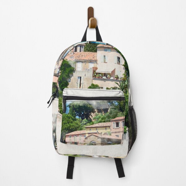 Item preview, view on Bormes-les-Mimosas in watercolor designed and sold by FotoMahieu.