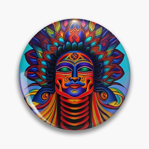 Item preview, New World Gods (20) - Mesoamerican Inspired Psychedelic Art designed and sold by TheThirdEye.