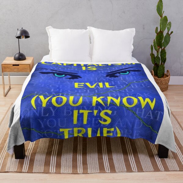 Item preview, Feminist Humanist Quote - Capitalism Is Evil You Know Its True designed and sold by LethalPixieDust.