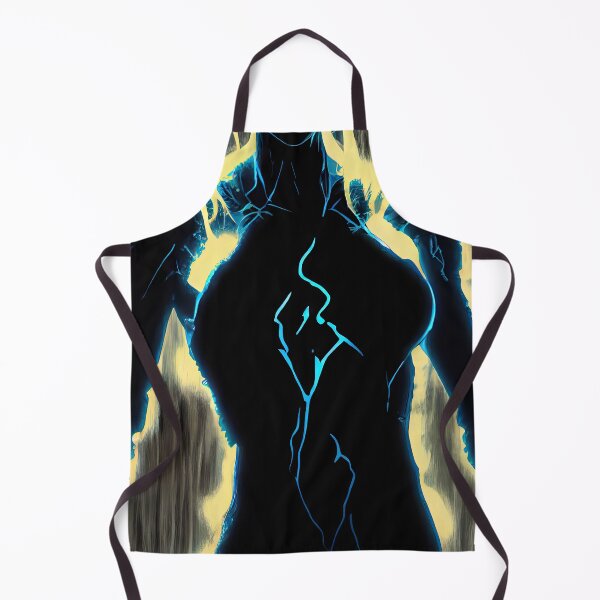 Item preview, Lightning Slayer: Digital Art Poster Featuring Woman Silhouette and Thunderbolts. designed and sold by Piotrek0001.