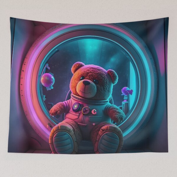 Item preview, Synthwave Teddy Space/Cyperpunk designed and sold by Harlechryzz.