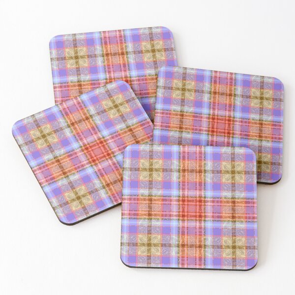 Item preview, Colorful Purple Gold Tartan Pattern #1 designed and sold by ARTDICTIVE.