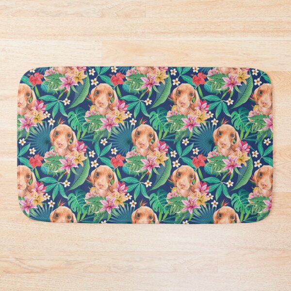 Item preview, Tropical Red Dachshund Doxie Puppy designed and sold by lulupetart.