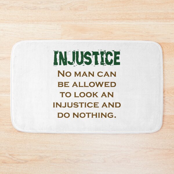 Item preview, No Man Can Be Allowed To Look - Injustice Quote designed and sold by CrankyOldDude.