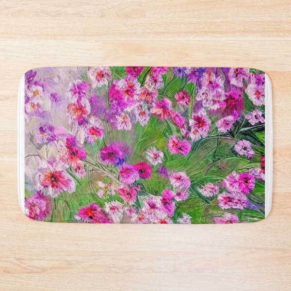 Item preview, Wild Pink Flowers Contemporary Digital Art designed and sold by davidelder.