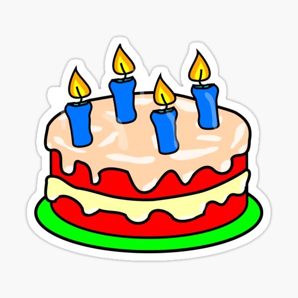Birthday Cake Emoji Icon PNG vector in SVG, PDF, AI, CDR format