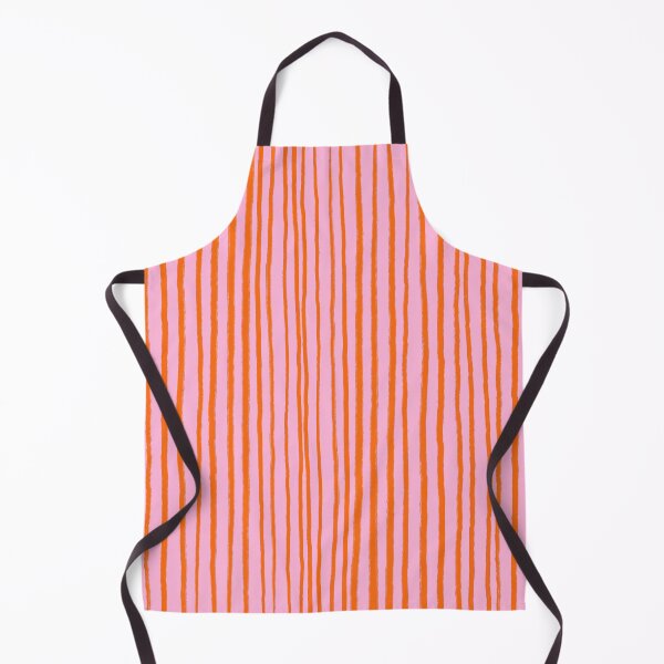 Item preview, Orange and Pink, Vertical, Free Hand Stripes  designed and sold by OneThreeSix.