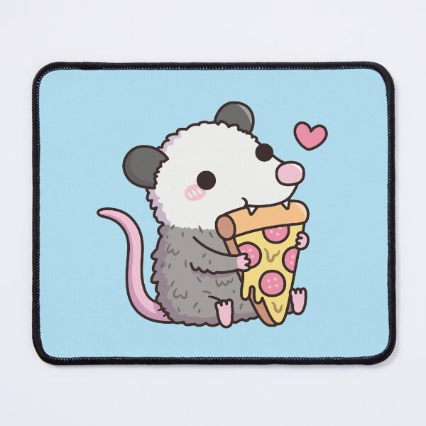 Item preview, Cute Opossum Eating Pepperoni Pizza designed and sold by rustydoodle.
