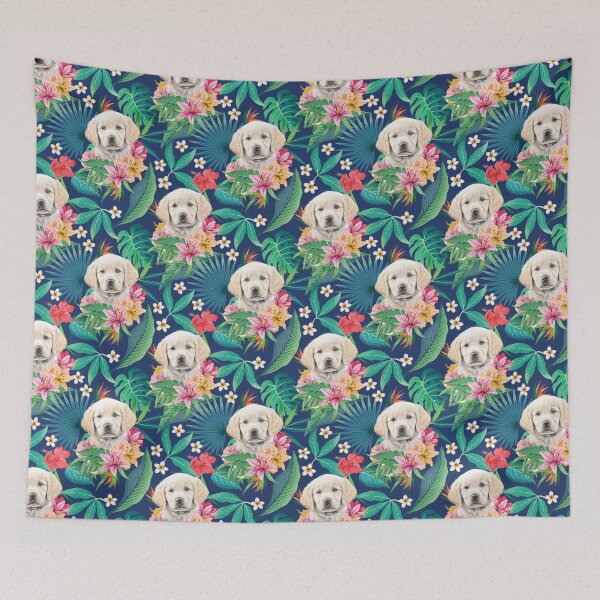 Item preview, Tropical Golden Retriever Puppy 7 designed and sold by lulupetart.