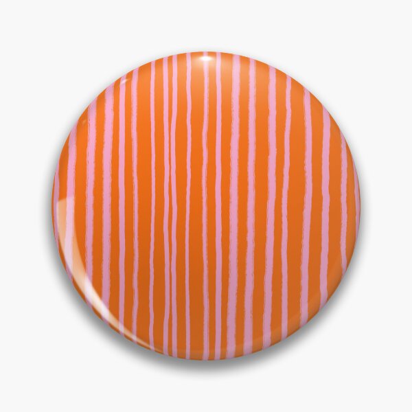 Item preview, Pink and Orange, Vertical, Free Hand Stripes  designed and sold by OneThreeSix.