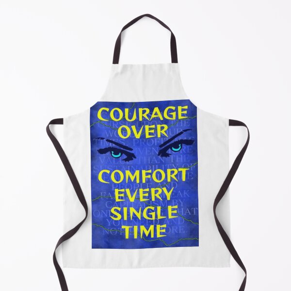 Item preview, Feminist Humanist Quote - Courage Over Comfort Every Time designed and sold by LethalPixieDust.