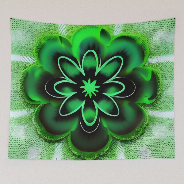 Item preview, Green Flower 1 designed and sold by SpaceShaman.