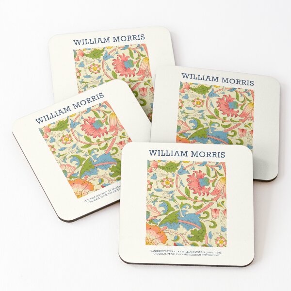 Item preview, WILLIAM MORRIS HD - Lodden pattern (1884) by William Morris Pink Art Print designed and sold by Go Logo Designs.