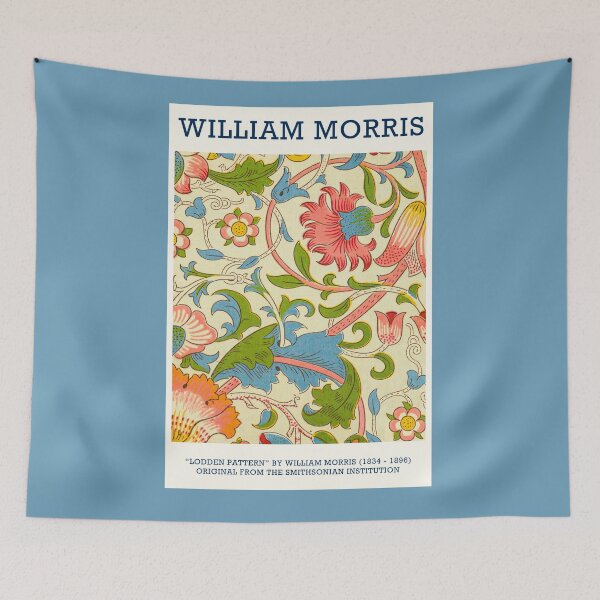 Item preview, WILLIAM MORRIS HD - Lodden pattern (1884) by William Morris Pink Art Print designed and sold by Go Logo Designs.