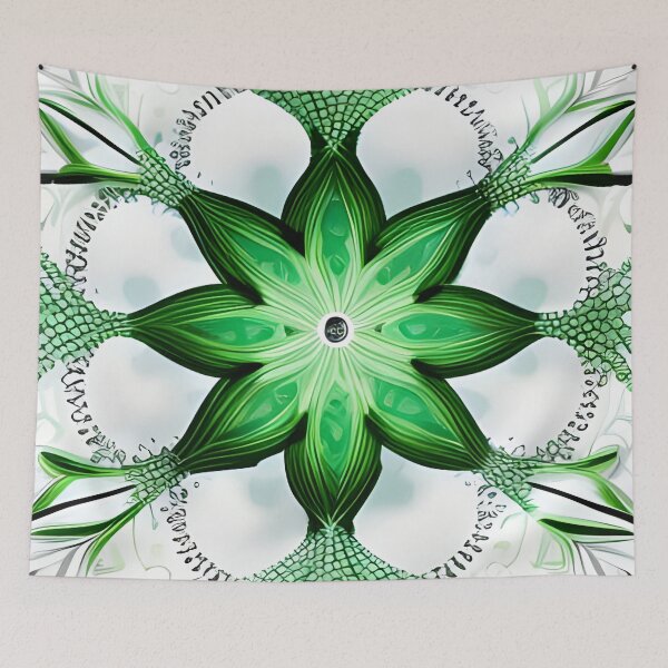 Item preview, Green Flower 2 designed and sold by SpaceShaman.