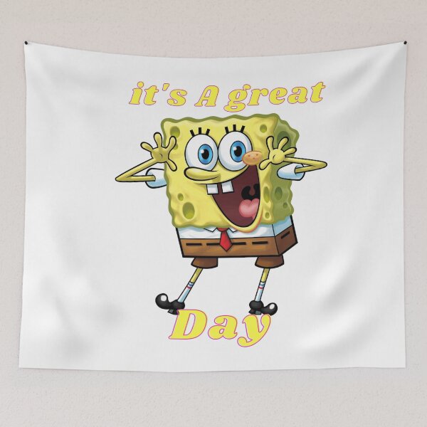 Item preview, spongebob squarepants it's a great day  designed and sold by TaibVVS.