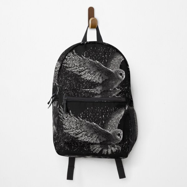 Item preview, Ascii Owl Flying Under the Stars, Generated by AI designed and sold by dragonwolfpack.