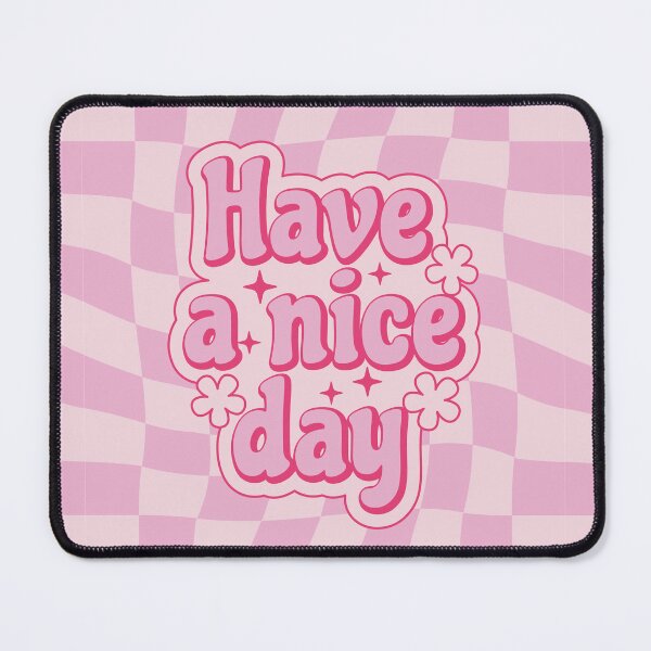 Item preview, ‘Have a Nice Day’ Aesthetic Checkered Slogan with Flowers Y2k Nineties designed and sold by AVBDesigns20.