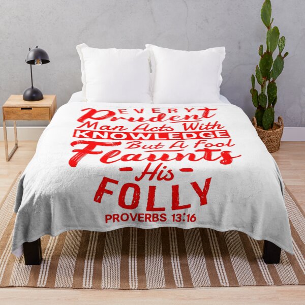 Item preview, Proverbs 13:16 Every Prudent Man Acts With Knowledge designed and sold by plushism.