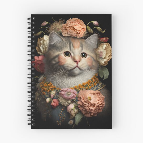 Item preview, Lovely cat (Kittten ) vintage flowers portrait frame designed and sold by jetaiart.