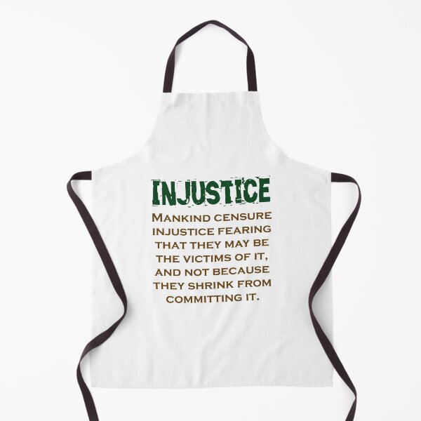 Item preview, Mankind Censure Injustice Fearing - Injustice Quote designed and sold by CrankyOldDude.
