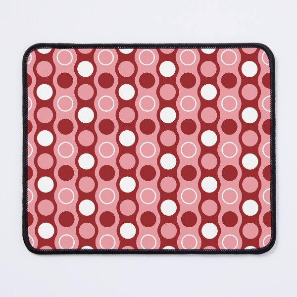Item preview, Modern Round Tiles Illusion Style Pattern, Red Pink Simple designed and sold by Dazzline Designs.